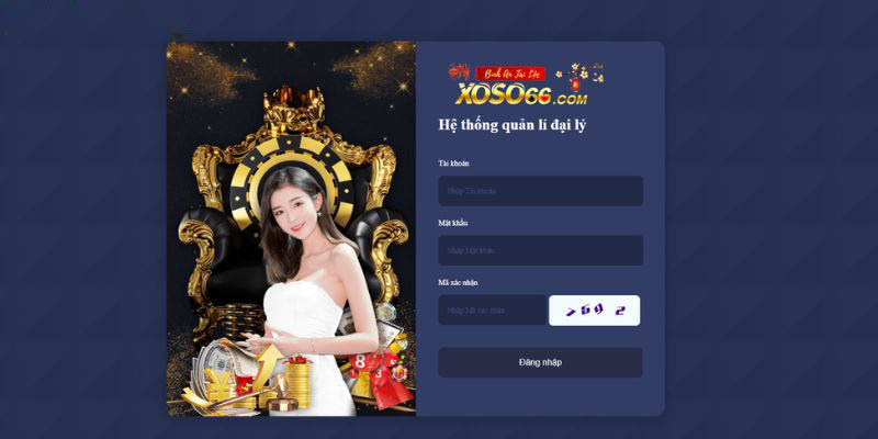 Đăng nhập tài khoản đại lý xoso66