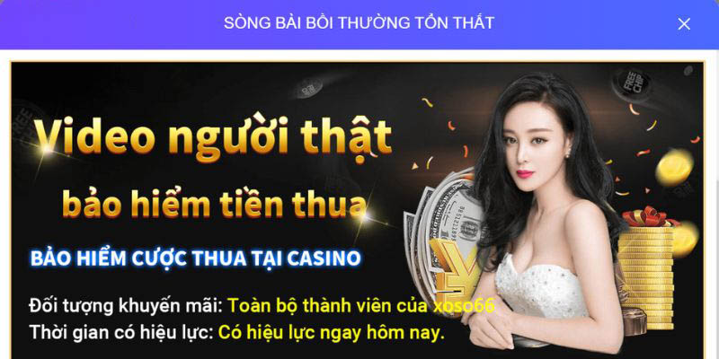Siêu khuyến mãi casino trực tuyến uy tín XOSO66